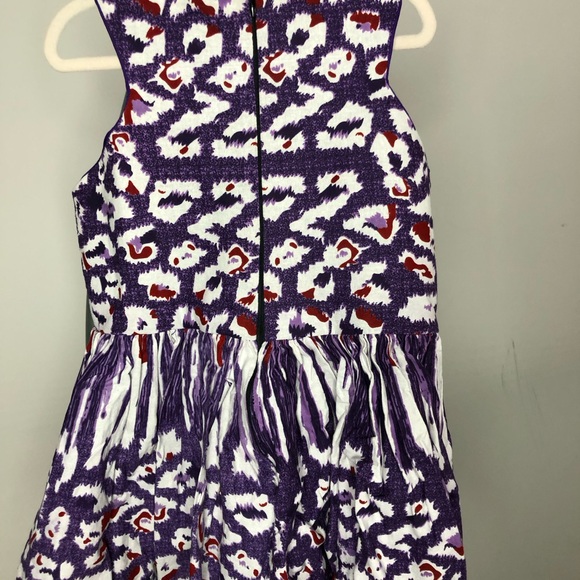 African Print Purple Dress - Picture 4 of 5